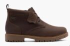 Clarks Berhill Mid GTX GORE-TEX Waterproof G-Fit Mens Leather Boots Tan / Black Sizes 6-12