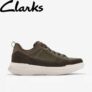 Clarks Mens Burford Lace Khaki Trainers (Size: 6-11) – W/Code