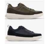 Clarks Mens Burford Lace Trainers ,Khaki available Sizes 6-11 I Navy – £22.40 – W/ Code