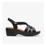 Clarks Tuleah Cross Black Leather