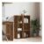 Classic Book Cabinet/Sideboard Old Wood 66x30x98 Cm Engineered Wood