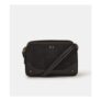 Classic Double Zip Crossbody Bag – Black