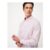 Classic Fit Cotton Shirt in Pink & Mauve Micro-Stripe