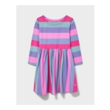 Classic Striped Long Sleeve Jersey Dress in Multicolours Ahe 6-7