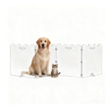 Clear Acrylic Indoor Folding 4-Panel Dog Gate