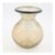 Clear Glass Dimpled Vase