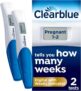 Clearblue Pregnancy Test – Digital with Weeks Indicator, the Only Test that Tells You How Many Weeks, 2 Digital Tests, Packaging May Vary