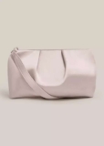 Clifton Satin Clutch bag in Champagne
