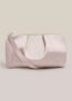 Clifton Satin Clutch bag in Champagne