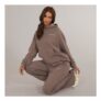Closure London Womens Soft Knit Tracksuit – Brown Marl