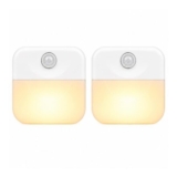 CoQuad Rechargeable Night Light 2-Pack with Motion Sensor LED