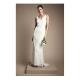 Coast Coast Honoured Plunge Floral Vintage Embellished Wedding Dress