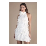 Coast Lace Frill Mini Bridal Dress