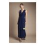 Coast Wrap Front Pleat Waist Maxi Bridesmaid Dress