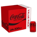Coca-Cola Zero Sugar Soft Drink Cans, 24 x 330 mL – Sold/Shipped by Morrisons
