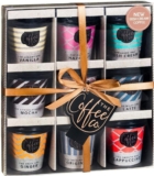 Coffee Gifts – Instant Coffee Hamper 9x Flavours Mini Travel Takeout Cups Irish Cream, Salted Caramel, Latte, Mocha and More- Xmas Birthday Christmas Gifts for Women Men Drink for Coffee Lovers