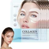 Collagen Eye Patches,5 Pairs Hydrating Collagen Under Eye Gel Patches,Revive Under Eyes Mask for Dark Circles & Fine Lines,Revitalizing Eyes Care,Firms,Brightens,Energises