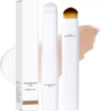 Colour Changing Foundation Stick – Korean Face Foundation – 2 In 1 Cover Cream Stick V Shaped Concealer & White Foundation Sticks With Brush – Lightweight, Hydrating, Matte (4Medium)