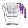 Colourworks Three Piece Measuring Jug Set (200ml/400ml/900ml) Purple