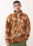 Columbia Helvetia half snap fleece in blur print – Size small – With Code