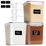 ComSaf 2.5L Flour Storage Containers, Plastic Food Storage Container 3 Pack – Sold by Rachels choice-europe / FBA