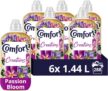 Comfort Creations Passion Bloom Fabric Conditioner with Stay Fresh technology for 100 days of freshness fragrance 288 washes (6x 1.44 L )