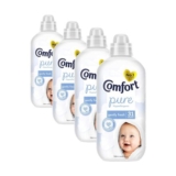 Comfort Pure Fabric Conditioner, Dermatologist-Recommended, Fresh Fragrance, Pack of 4