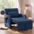 Compact Recliner Armchair with USB Port & Side Table, Space Saving Sleeper Chair with Pull-Out Footrest, Adjustable Lounge Sofa Bed