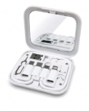 Compact Travel Charging Cable Kit (USB-C, Lightning, Micro USB, USB-A SIM Eject Tool & Storage Case) Sold & dispatched by Haul Global
