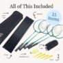 Complete Garden Badminton Set – With Code
