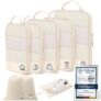 Compression Packing Cubes for Suitcases, Ultralight 8 Set Packing Cubes for Backpack Waterproof Luggage Organizers – Sold by Samfolk FBA