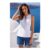 Contrast Trim Vest Top