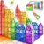 Coodoo Magnetic Tiles Kids Toys STEM Magnet for Toddler Magnetic Blocks Building Toys Preschool Learning Sensory Montessori for 3 Year Old Boys and Girls, Safe Creativity Toddler Kids Toys 40PCS