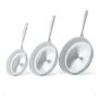 CookNano 3-Piece Pan Set, 20/26/30 Cm, Stainless Steel, Dishwasher Safe