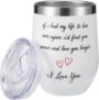 Coolparty Valentines Day Gift for Her Him, 350ml Insulated Tumbler I Love You Anniversary Birthday Wedding Romantic Present for Boyfriend Girlfriend Wife Husband Couples