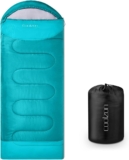 Coolzon Outdoor Sleeping Bag for Camping, for 3-4 Seasons, Adult Blanket, Small Packed Size, Ultralight Carry Bag, Soft, Thick and Warm, for Outdoor Camping, Travel, Hiking