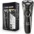 Cordless Electric Razor for Men: 4D Floating Mens Shavers Waterproof with LED Display & Travel Lock – USB Rechargeable Beard Shaver with Pop-up Trimmer
