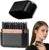Cordless Hair Straightener Brush, 2-in-1 Heating Hot Comb, 3-Speed Temperature Control Mini Cordless Hair Straightener Comb, Portable USB Rechargeable Heated Styling Brush for Travel Home