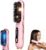 Cordless Hair Straightening Brush, Cordless Hair Straightener Brush with 4 Settings,TravelHair Straightener with LED Screen, USB Rechargeable Hairbrush,Heated Brush for Short Hair Long Hair