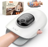 Cordless Hand Massager for Arthritis Pain Relief, Innovative Finger Stretching, 4 Massage Modes, 5 Pressure Levels, Heat Therapy & Air Compression, Full Hand Airbag Coverage, Gifts for Women & Men.