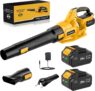 Cordless Leaf Blower, JYGMPRO 21 V with 2 x 4.0 Ah Batteries