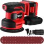 Cordless Sander: DEKOPRO 20V 2000mAh Cordless Random Orbital Sander,6000-13000RPM,125mm Sander with 15Pcs Sandpapers & Dust Extraction for Sanding, Polishing Wood, DIY, Home Improvements