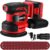 Cordless Sander: DEKOPRO 20V 2000mAh Cordless Random Orbital Sander,6000-13000RPM,125mm Sander with 15Pcs Sandpapers & Dust Extraction for Sanding, Polishing Wood, DIY, Home Improvements