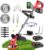 Cordless Strimmer Electric Heavy Duty Metal Blade Cordless Garden Trimmer 24v Adjustable Head And Telescopic Handle Grass TrimmersWith Battery And Charger Suitable For Garden Lawn