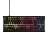 Corsair K55 CORE TKL RGB Gaming Keyboard Tenkeyless, 8-Zone RGB, Quiet Membrane Keys Black with voucher