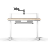 Corsair Platform:4 Elevate White 120cm x 76cm, Adjustable Height, Electric Standing Computer Home Office Gaming Desk
