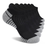 Coskefy Running Socks Thick Cushion Ankle Anti-Blister Cotton