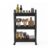 Costway 3-Tier Slim Rolling Storage Cart Bathroom Organizer w/Handles & Wheels