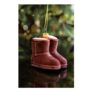 Cosy Winter Boots Glass Christmas Tree Decoration