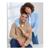Cotton Cable Zip through Cardigan